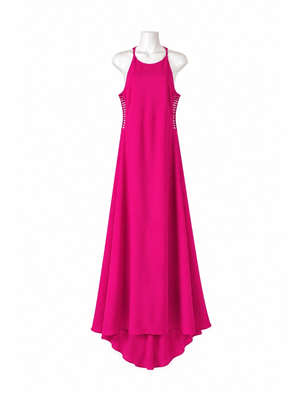 Calvin Klein Pink Cutout High Low Maxi Dress Size 12
